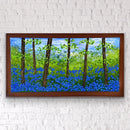 Pointillism landscape bluebell field-2
