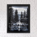 Abstract black and white landscape-2