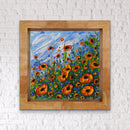 Abstract poppy field-1