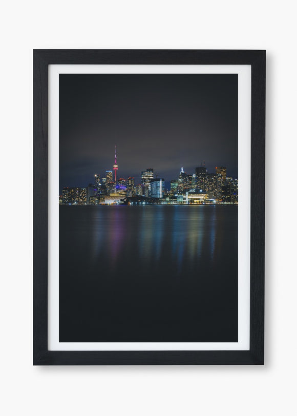 Long Exposure Toronto Skyline at Night