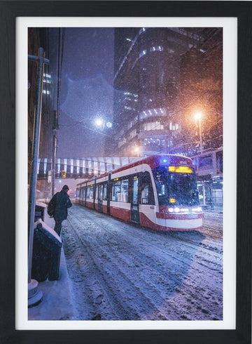 Toronto Streetcar in Snowstorm