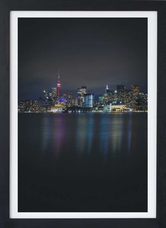 Long Exposure Toronto Skyline at Night