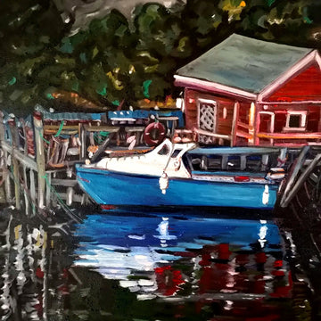 Boat for Hire, Quidi Vidi, St. John's, Nfld
