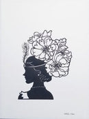 Lady Art Nouveau Peonies-1