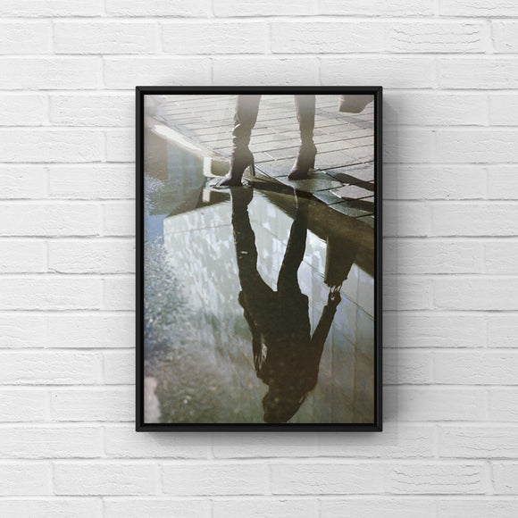 Fall City Puddle Polaroid