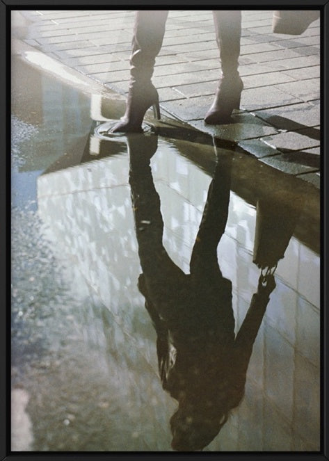 Fall City Puddle Polaroid