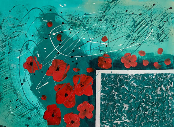 Flowers with Rectangle