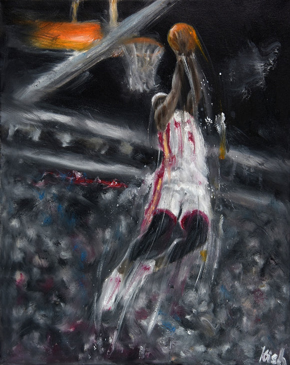 LeBron James Dunking