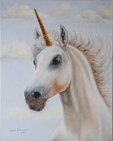 Unicorn with a Golden Horn
