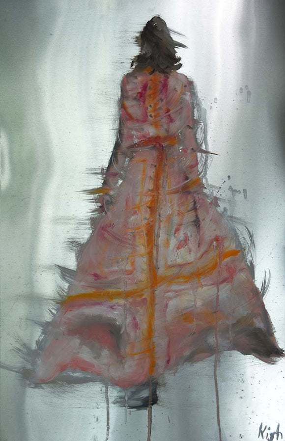 Vivienne Hu Fashion - Orange and Pink Dress