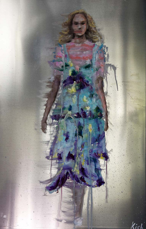 Vivienne Hu Fashion - Light Blue Dress with pattern