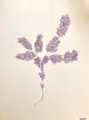 Abstract flowers purple-1