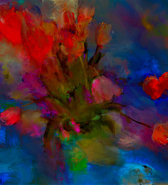 Tulips - Splash of Red