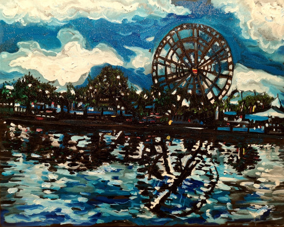 Montreal Reflections, Oil on Canvas
