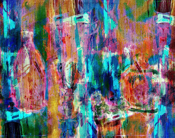 Bottles, Glass and Vase
