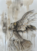 Abstract Winged Victory of Samothrace Sculpture I-1