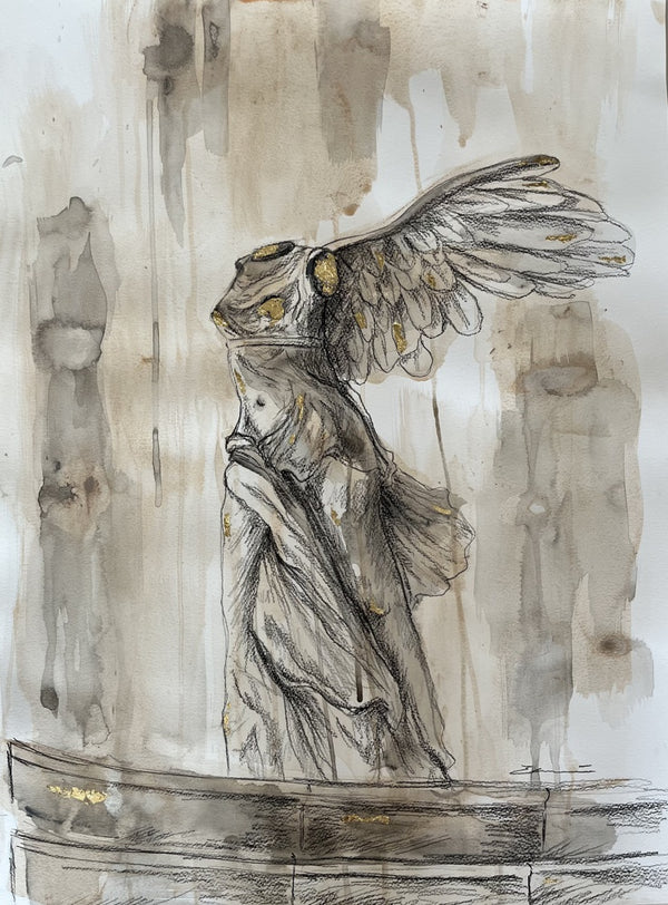 Abstract Winged Victory of Samthorace Sculpture III