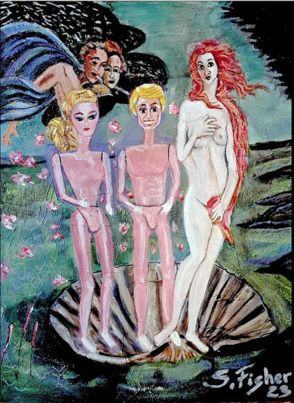 Boticelli Barbie and Ken