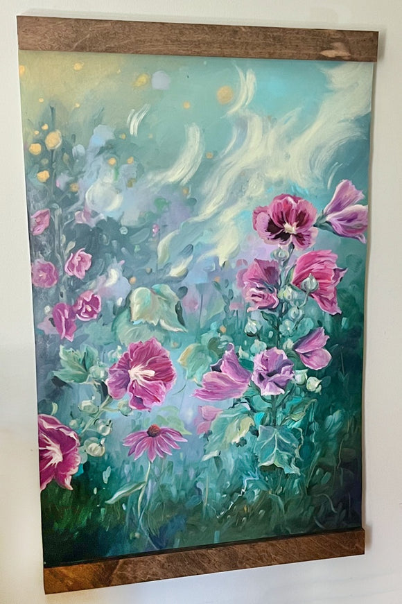 Hollyhocks