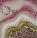 Pink and gold mini geode-1