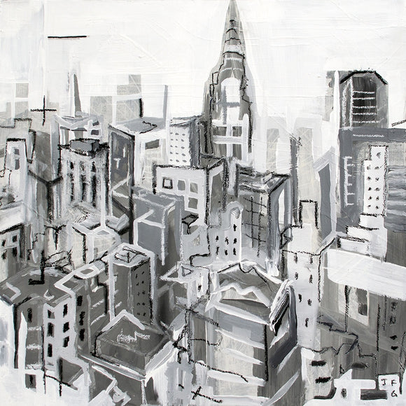 Black and White Cityscape