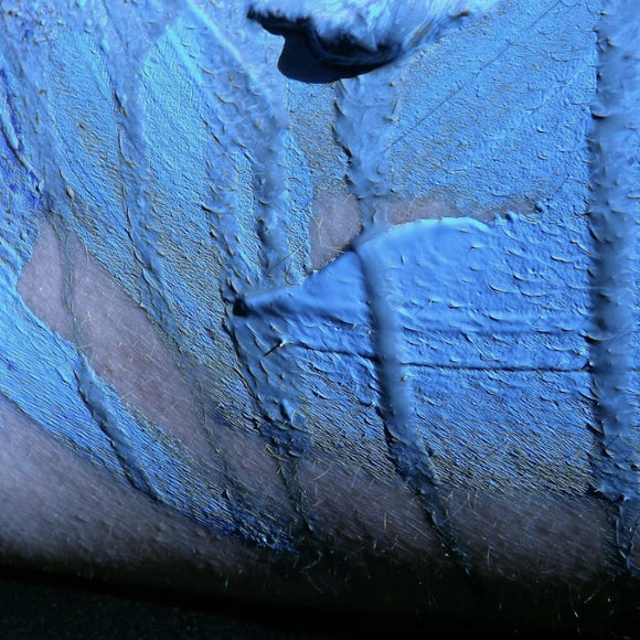 “Blue 4” Skin as Canvas Series