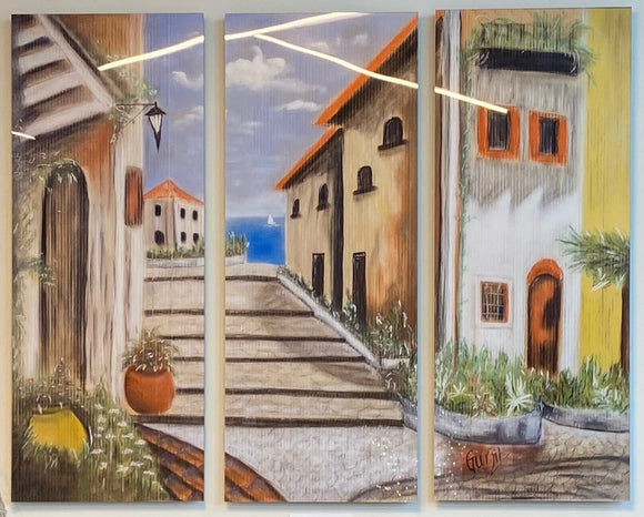 Italian Street Acrylic Gloss Print