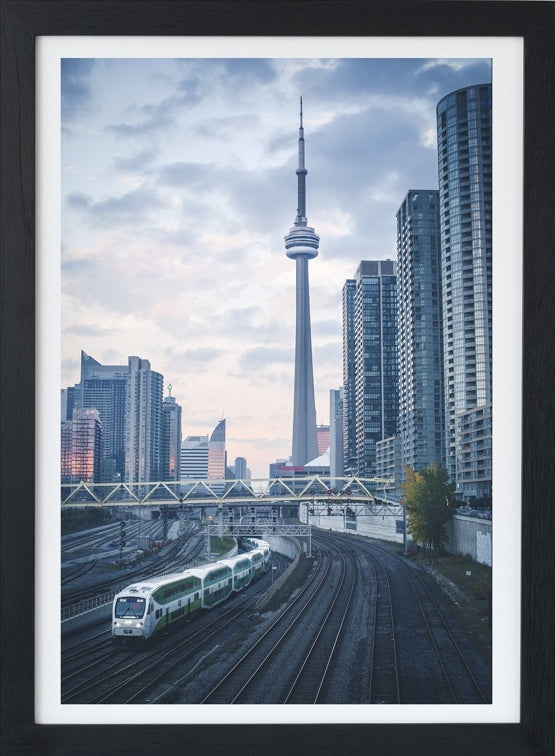 GO Train on the Downtown Tracks