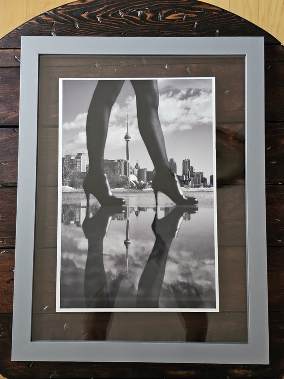 High heels and CN Tower Reflection