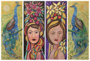 Gopis and Peacock-1