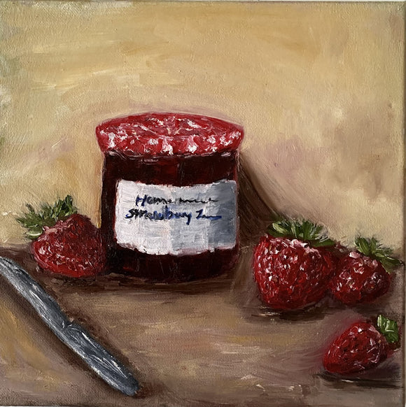 "Ordinary Days" Still Life Home Made Strawberry Jam
