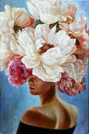 Portrait with flowers-1