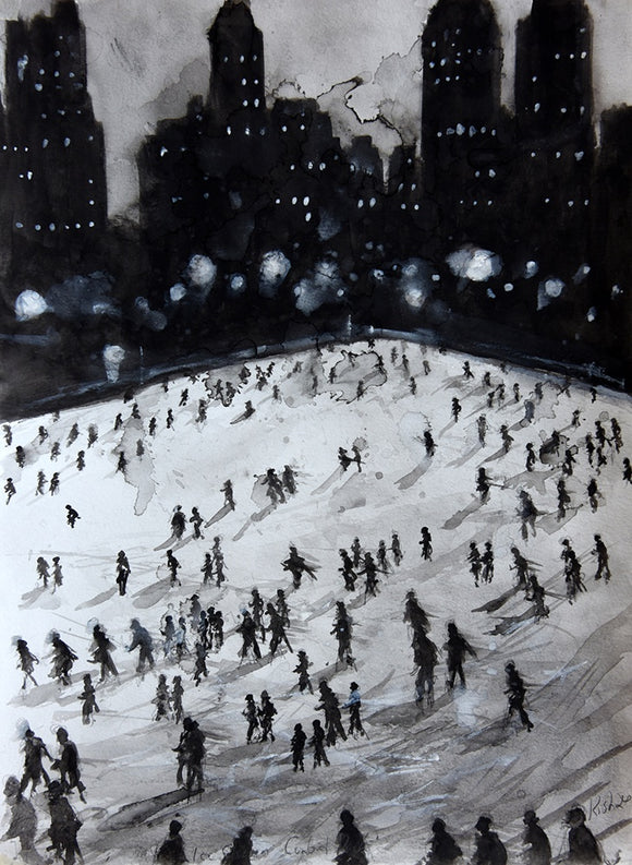 Ice Skaters, Central Park, New york, NY