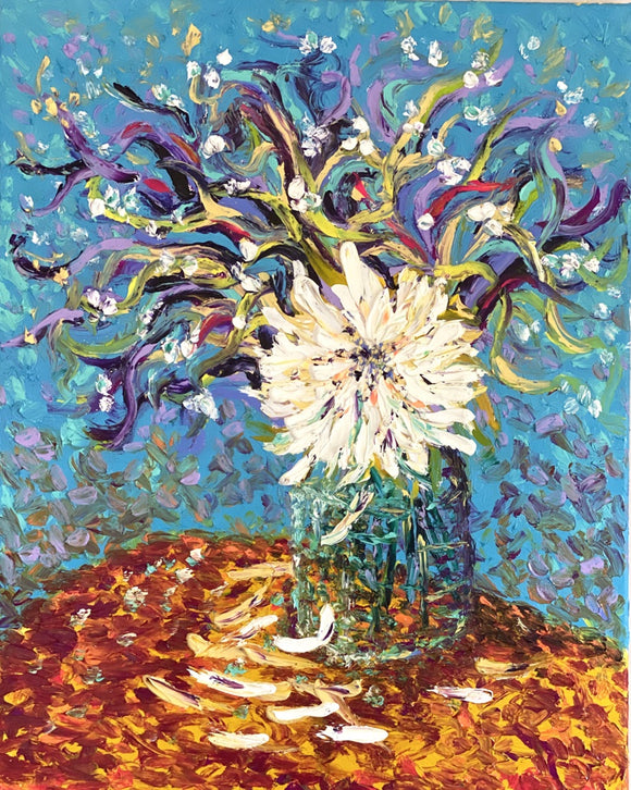 Still life with chrysanthemum