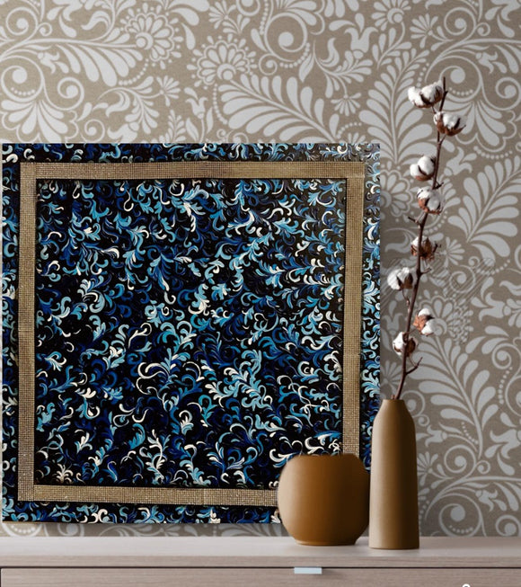 INTERIOR PAINTING WITH RHINESTONES /INTERIOR ART