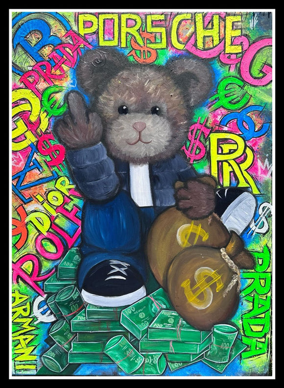 FUNNY ART CUTE BEAR