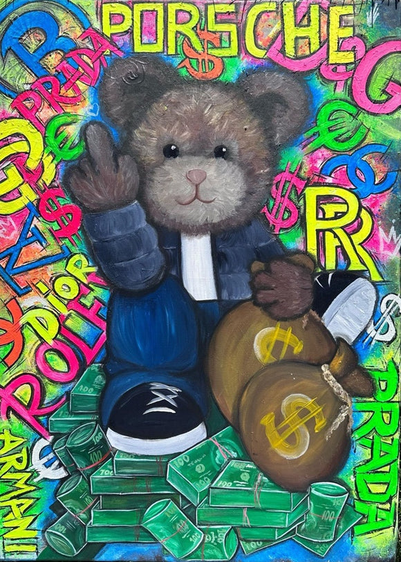 FUNNY ART CUTE BEAR