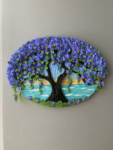 3D whimsical wisteria tree