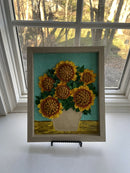 Ode to Van Gogh sunflowers impasto-3