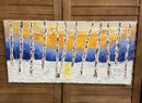 Abstract winter birch tree impasto-2