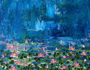 Abstract lily pond impasto-1