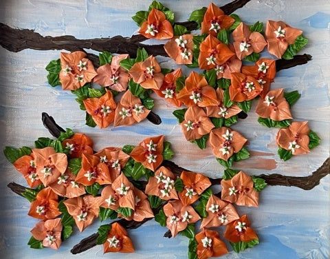 3D Bougainville impasto