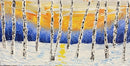 Abstract winter birch tree impasto-1