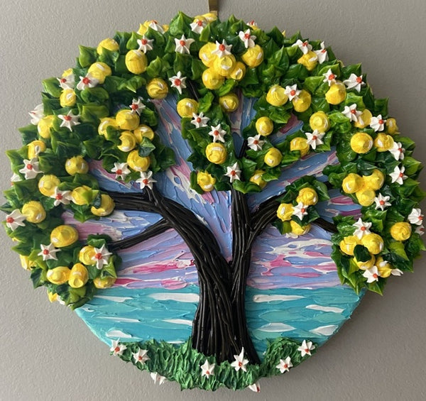 3D Lemon Tree impasto