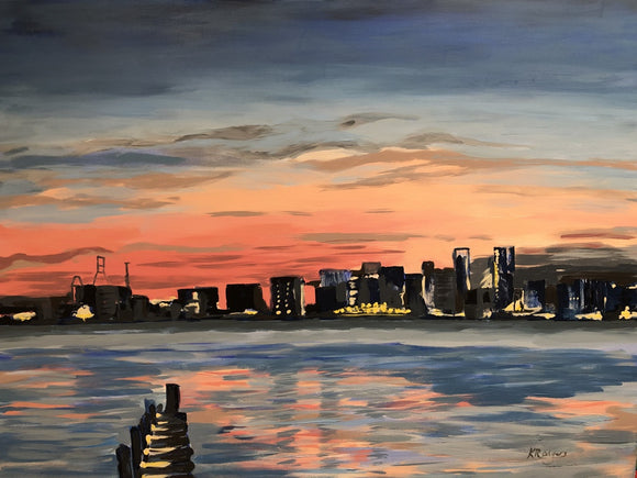 Dusk at Lonsdale Quay