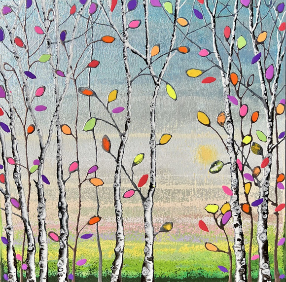 “Sunlit Canopy: Mosaic Melody of Life”