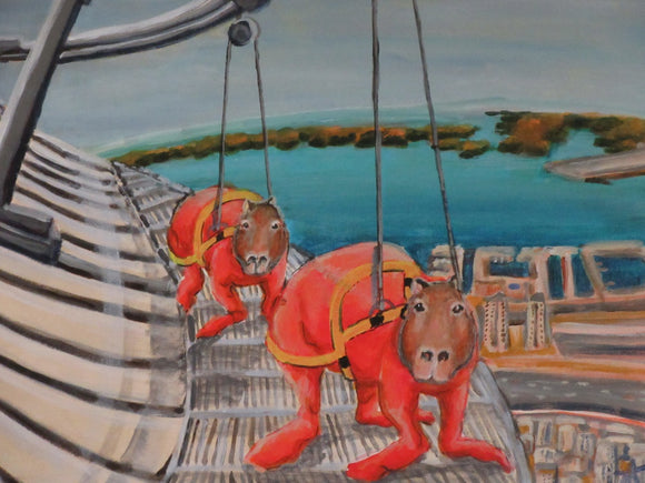 Capybaras at CN Tower
