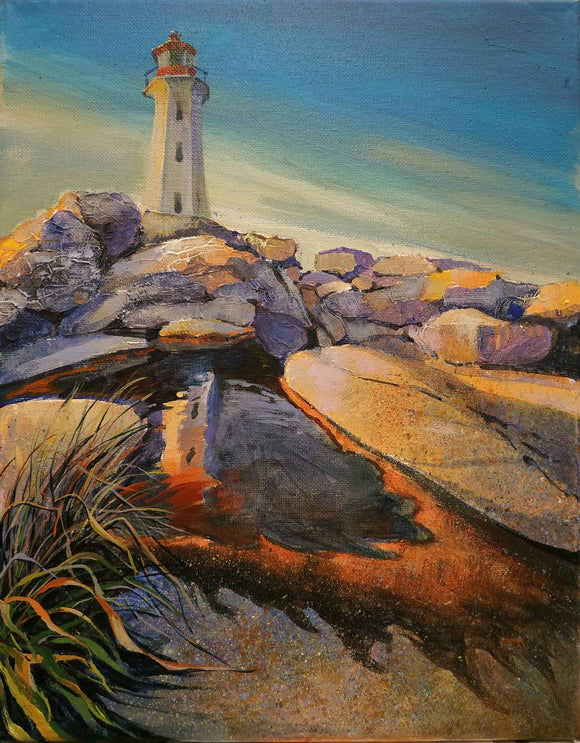 Lighthouse in the dusk. NS