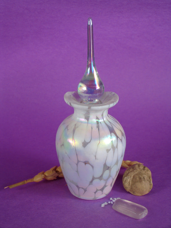 White Glass Perfume Bottle