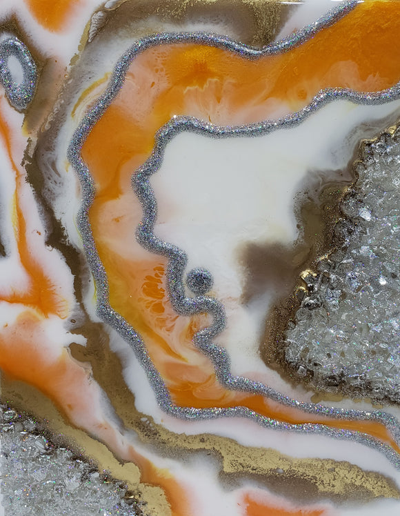 Orange geode mini